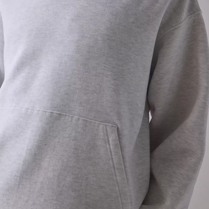 Sweat-shirt à capuche ODM en molleton 100 % coton, coupe oversize et carrée, couleur unie, pour homme, épais, vente en gros, collection hiver - Product Image 5