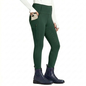 Leggings de equitación personalizados para mujer, de cintura alta, con bolsillos con cremallera, pantalones de montar a caballo. - Product Image 2
