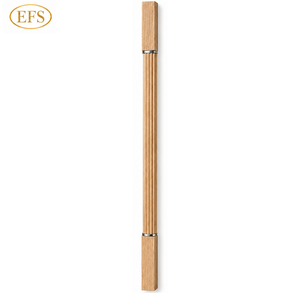 Barandilla de Escalera de Madera EFS con Diseño Acanalado, Estilo Minimalista, Montada en la Pared, Componente de Pasamanos - Product Image 2