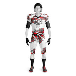 Uniformes de football américain personnalisés 100% polyester pour adultes, ensembles de maillots et pantalons assortis pour clubs - Product Image 4