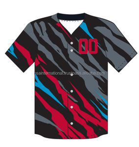 Maillot de baseball, ensemble d'uniformes avec Logo pour équipe de sport, personnalisé avec impression de nom, Logo et numéro sur mesure, vente en gros - Product Image 1