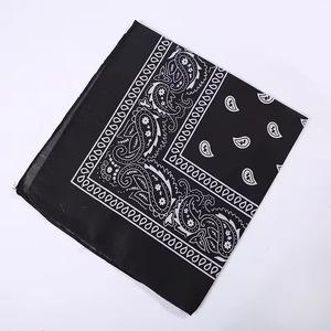 Pañuelos Cuadrados de Algodón 100% con Impresión Personalizada, Logotipo de Calidad, Pañuelos Promocionales con Marca Personalizada, Impresión Digital en Satén con Diseño de Puntos/Cuadros/Leopardo - Product Image 3
