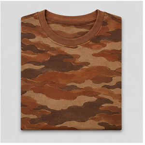 Camiseta de Manga Corta para Hombre con Estampado de Camuflaje Canyon Rust Broken Contour, MTS-CAMO-0007 - Product Image 5