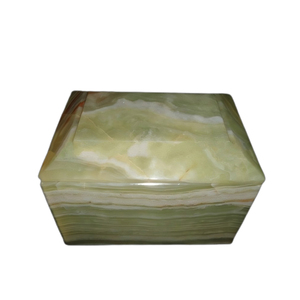 Decorative Natural Onyx Marble European Keepsake Urn Premium Adult Funeral Ashes Holder Handmade Eco-Friendly Customizable - Product Image 3