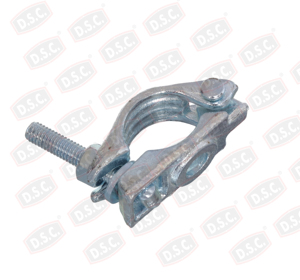 DELITE DSC FIX Raccord de serrage à angle droit simple forgé 48 mm en acier doux EN 74, électrolytique, pour échafaudages - Product Image 3