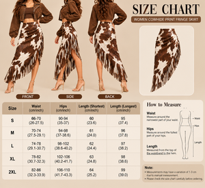 Women’s High Waist <b>Cow</b> <b>Print</b> Asymmetric Layered <b>Skirt</b> With Adjustable Tie Belt Western Fashion Style - Product Image 2