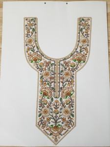 Designer Embroidered <b>Sew</b>-<b>On</b> Sequins Neck Collar <b>Patch</b> for Women's Wear - Product Image 4