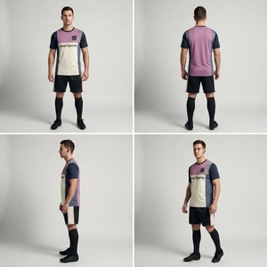 High Quality Wholesale Free Custom Made <b>Soccer</b> Jerseys 100% Polyester Breathable Quick Dry Short Custom Team Cheap Price Low MOQ - Product Image 2