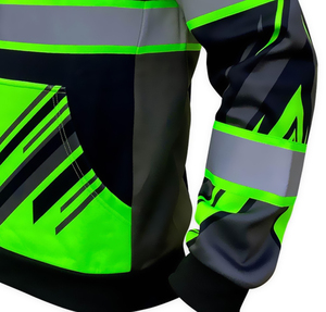 High Visibility Reflective Safety Clothing Security Guard Winter Jacket Men's <b>Hi</b>-<b>Vis</b> <b>Hoodie</b> Safety <b>Hoodie</b> Work Wear Construction - Product Image 6