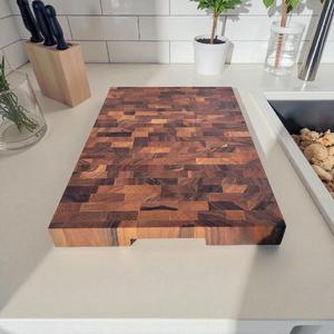 MN EXPORTS Tabla de Cortar Rectangular de Madera Maciza Hecha a Mano, Tabla de Picar para Cocina, Duradera, Apta para Lavavajillas, Tabla para Preparar Alimentos - Product Image 3