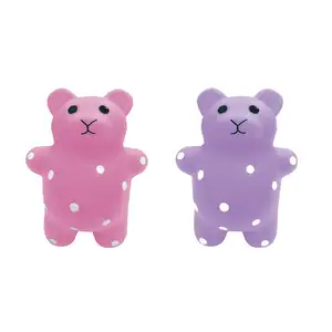 bear bath toys baby silicone vinyl toy