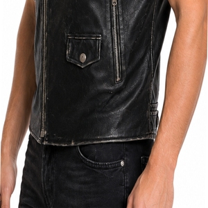 Gilet de motard en cuir véritable sur mesure pour homme – Confort optimal, fabrication robuste, vêtement en cuir personnalisé - Product Image 5