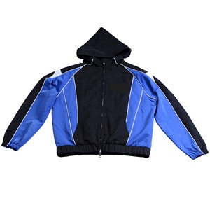 Custom Men's Polyester Nylon Windbreaker Tracksuit Printed Training Jacket and Jogger <b>Set</b> Waterproof - Product Image 2