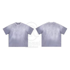 T-shirt imprimé délavé 100 % coton coupe ample pour homme, prix abordable, logo personnalisé, t-shirts délavés au soleil au meilleur prix - Product Image 2