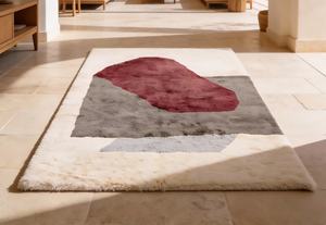 Alfombra de tela a cuadros de Beni Ourain, tapete de área Tribal, color marrón pálido, personalizada, estilo marroquí - Product Image 2