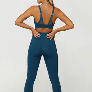 Conjunto de Yoga de 2 Piezas sin Costuras, Transpirable, de Alta Calidad, Cintura Elástica, Ropa Deportiva para Mujer - Product Image 2