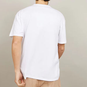 T-shirt personnalisé 100% coton, broderie et impression de logo sur mesure, tissu écologique, séchage rapide, respirant, col rond, coupe classique pour homme - Product Image 3