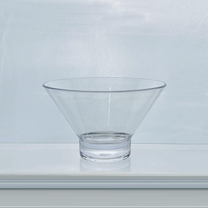 Tazones Transparentes de Plástico Acrílico para Servir Ensaladas, Frutas, Palomitas y Papas Fritas - Product Image 2
