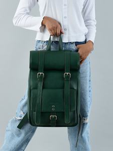 Professional Grade Leather <b>Roll</b> Top Rucksack Anti Theft Laptop Bag For International Sourcing LTBP-0276 - Product Image 5