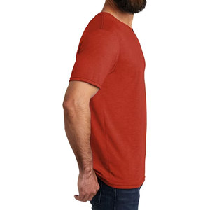Custom Logo Low MOQ Tee Shirt Men 100 Combed Cotton Soft Blank <b>Red</b> T-Shirt Dropshipping Supplier Bulk Factory T-Shirt - Product Image 3