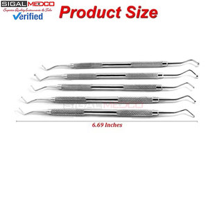 Professional Dental 5Pcs Ball Burnishers Composite Filling Plugger Explorer Root Canal Pulp Spreader Scaler Medic Instruments - Product Image 3