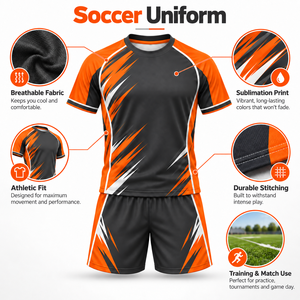 Uniforme para Partidos de Fútbol que Ofrece Comodidad Transpirable, Movilidad Flexible y Rápido Secado para los Jugadores Durante Partidos Competitivos - Product Image 6
