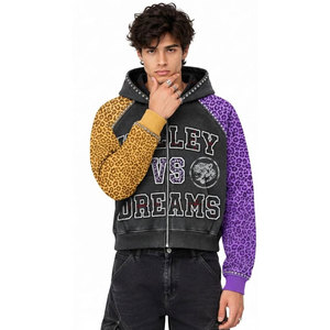 เสื้อฮู้ดซิป Valley Vs Dreams ผ้าฝ้าย 100% แขนเสื้อแบบแร็กแลน ทรงลำลอง ยูนิเซ็กส์  ผ้าถัก  สำหรับฤดูหนาว สีพื้น - Product Image 5