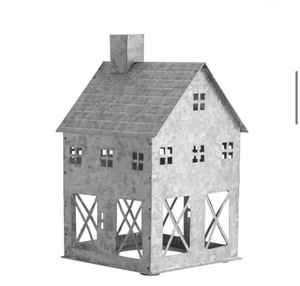 Lanterne de style hollandais galvanisée, en fer naturel fait main, pour la décoration de la maison, Noël, la Saint-Valentin, durable - Product Image 2