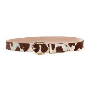 Cinturón de Cuero con Estampado Animal de Piel de Vaca Kivotech, con Hebilla de Pin, Estilo Casual, Diseño Duradero - Product Image 4
