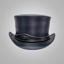 Sombrero de Vaquero de Cuero con Impresión Digital Hecho a Mano de Primera Calidad, con Cordón Ajustable, Estilo Europeo Americano, Sombrero para el Sol para Exteriores, Unisex para Adultos - Product Image 2