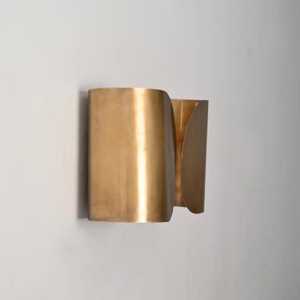 Modern Brass <b>Wall</b> <b>Sconce</b> Geometric Minimalist Design Indoor <b>Lighting</b> For Living Room Home Decor - Product Image 2