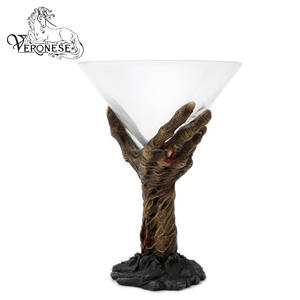 VERONESE DESIGN Serie Fantasía, Disponible OEM, Hombre Verde, Hongo de Primavera, Placa Decorativa de Pared Pintada a Mano, Artesanía de Resina Coleccionable - Product Image 4