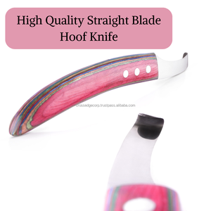 Fournisseurs d'équipement de maréchal-ferrant en acier inoxydable Outils de coupe de sabot de couteau à lame droite pour chevaux Pakistanais fabriqué sans rouille. - Product Image 2