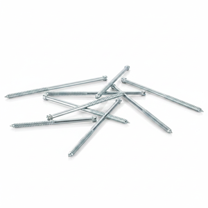 Tornillos parciales de cabeza ranurada de acero al carbono con doble extremo zincado, grado industrial PDC, pulgadas/métricos, para madera, Clase 4.8 6.8 - Product Image 6