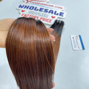 Soldes de Noël Extensions de cheveux 100% humains teintes couleur cheveux raides comme des baguettes sans perte ni nœuds Prêtes à être expédiées - Product Image 4
