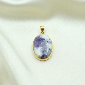<b>Top</b> Quality Blue Sodalite Oval Gemstone Pendant 925 Sterling Silver <b>Rose</b> Gold Yellow Gold Plated Handmade Healing Jewelry her - Product Image 4
