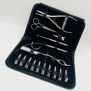 Multi-Functional Hair Extension Styling Tools Kit Stainless Steel Plier Razor Section <b>Clips</b> Loop <b>Hook</b> Styling Accessories - Product Image 4