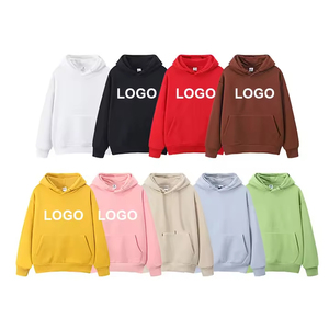 Sweat-shirt à capuche pour homme, couleur unie, coton, décontracté, coupe classique, pour l'automne, avec poche, tissu tricoté respirant - Product Image 1