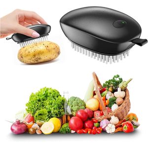 Cepillo Eléctrico para Limpieza de Patatas Sonic con 8.000 Vibraciones/Min, Impermeable, 3 Modos, Cepillo de Grado Alimenticio para Frutas y Verduras - Product Image 4