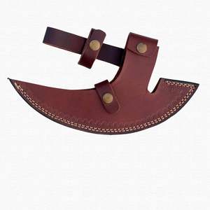 Hache à pizza artisanale en acier Damas Viking, manche en bois personnalisé, qualité industrielle, personnalisable, OEM, pour usage quotidien, coupe-viande, garantie 3 ans - Product Image 5