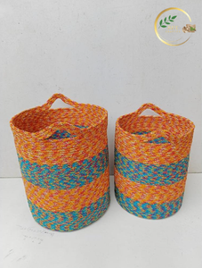 Sac à linge élégant et écologique en jute avec logo imprimé pour la promotion de la marque - Product Image 2