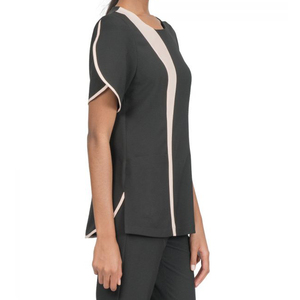 Nouvelle Tunique de Salon de Beauté Personnalisée, Uniforme Élastique pour Manucure et Spa, Blouse de Travail Femme Grande Taille - Product Image 5