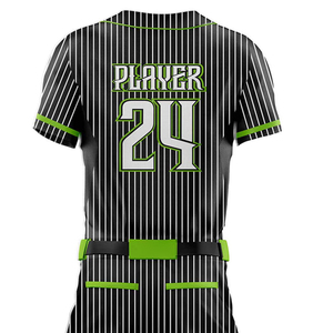 Uniforme de Béisbol Transpirable en Oferta, para Hombres Adultos, Manga Corta, Impresión Personalizada, Conjuntos Personalizables, 100% Poliéster, Tallas Grandes, ODM - Product Image 5