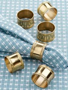 Elegant Metal Napkin Rings For Wedding <b>Table</b> Decorations Luxury Dining Events And Banquet Supplies - Product Image 6