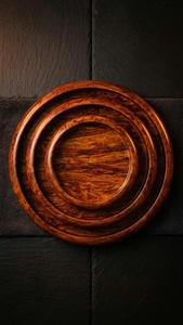 Ensemble de 3 plateaux de rangement ovales en bois, finition polie, empilables, design classique, compatibles lave-vaisselle, multifonctionnels pour la cuisine - Product Image 4
