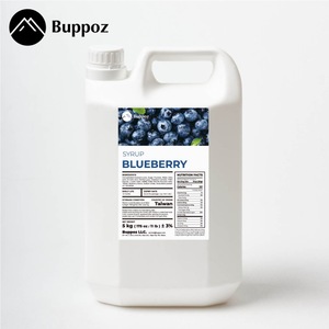 Sirop concentré aromatisé à la myrtille certifié Halal de Taïwan, bouteille de 5 kg, ingrédients pour bubble tea - Product Image 1