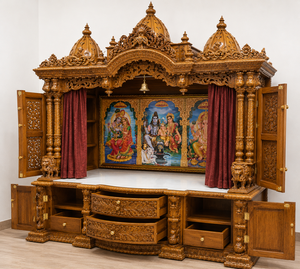 Mandapam en bois de grande taille pour la maison, fabricant, exportateur et fournisseur en gros de Mandapams en bois de qualité supérieure pour les États-Unis - Product Image 5