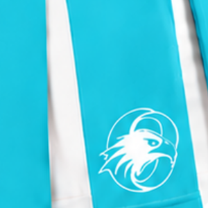 Jupe plissée bleu cyan pour femme, taille haute, uniforme d'équipe athlétique, performance de danse, entraînement, compétition - Product Image 6
