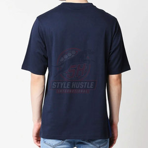 T-shirt pour homme à coupe ample, imprimé, design unique, prix de gros, nouvelle arrivée, 100% coton, séchage rapide - Product Image 3