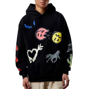 Sweat-shirts pour hommes de haute qualité, style streetwear tendance, imprimés en relief, 100% coton - Product Image 1